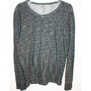 UNTUCKit Long Sleeve Henley Heather Gray